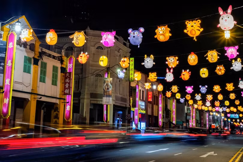 Khung cảnh trang trí tết ở các quốc gia châu Á