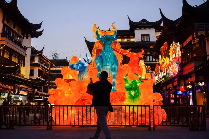 Khung cảnh trang trí tết ở các quốc gia châu Á