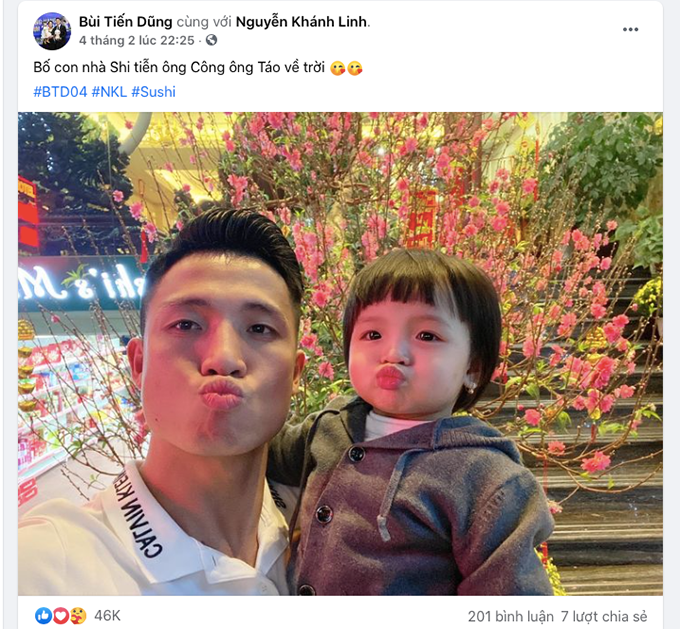 Đón tết, các “idol” bóng đá Việt Nam khoe nhà, khoe vợ, khoe con...