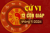 Tử vi 12 con giáp tháng 11/2024