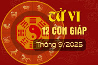 Tử vi 12 con giáp tháng 9/2025