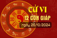 Tử vi hàng ngày - Tử vi 12 con giáp hôm nay ngày 26/10/2024.