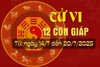Tử vi tuần mới từ ngày 14/7 đến 20/7/2025 của 12 con giáp.
