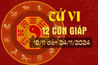 Tử vi tuần mới từ ngày 18/11 - 24/11/2024 của 12 con giáp.