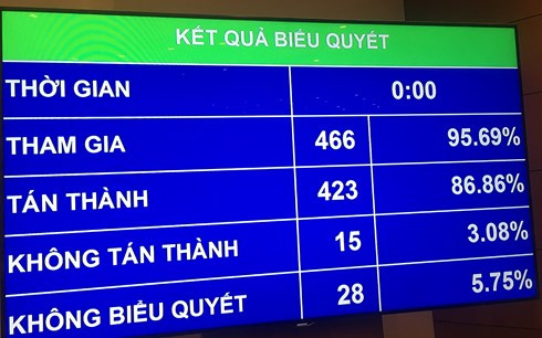 Quốc hội biểu quyết thông qua Luật An ninh mạng