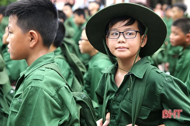 100 chiến sỹ nhí xuất quân “Học kỳ trong quân đội” năm 2018