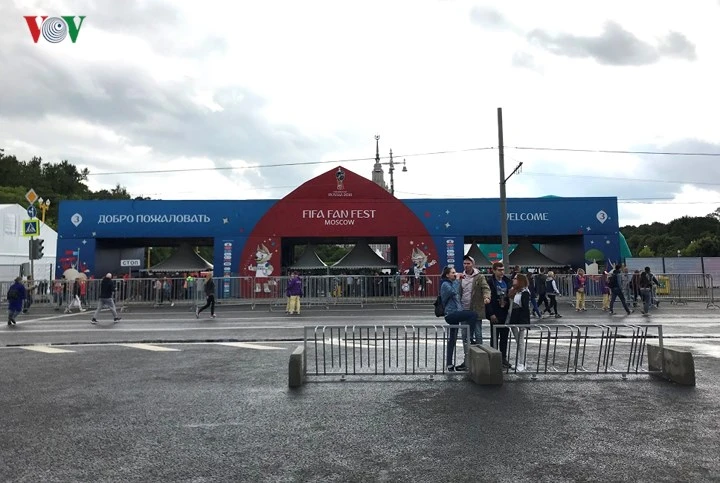 Cận cảnh Fan Zone đầy đủ tiện nghi phục vụ World Cup 2018 tại Moskva