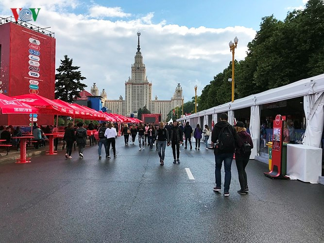 Cận cảnh Fan Zone đầy đủ tiện nghi phục vụ World Cup 2018 tại Moskva