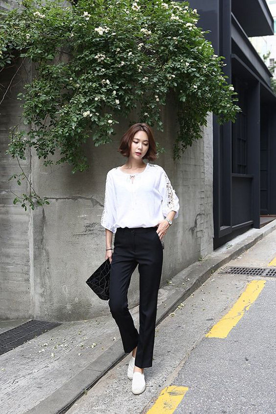 Phối quần âu trẻ trung khi đến văn phòng