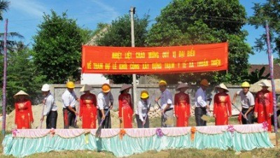 Khởi công Trạm y tế xã Thuần Thiện do AgriBank Hà Tĩnh tài trợ