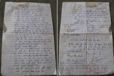 Hợp đồng kinh tế mà xóm và xã ký với ông Trần Hữu Tỵ không đúng thẩm quyền và trái với quy định tại điều 37 Luật đất đai năm 2003