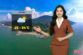 Dự báo thời tiết Hà Tĩnh ngày 23/9: Ngày nắng, đêm có mưa rào và dông 