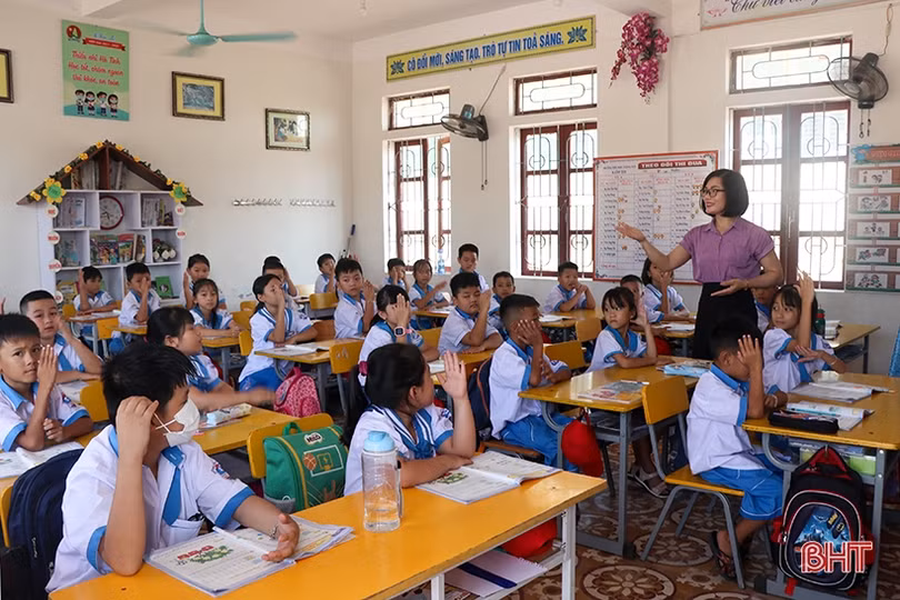 Các trường học ở Hà Tĩnh triển khai đồng bộ chương trình sách giáo khoa mới