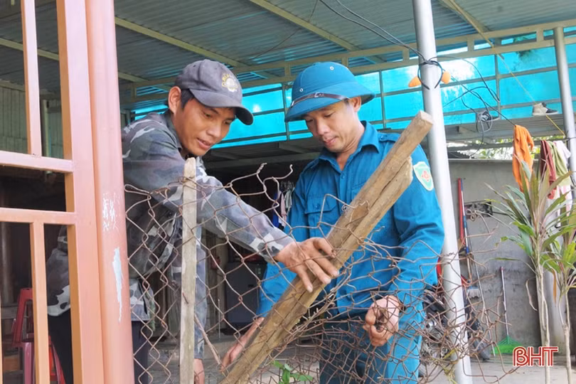 40 cán bộ, chiến sỹ Trung đoàn 841 giúp xã Hương Lâm xây dựng nông thôn mới