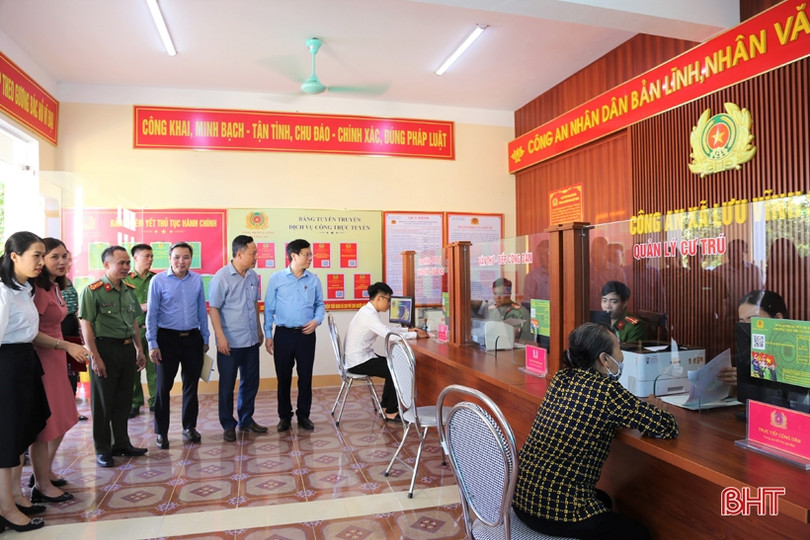 Ra mắt mô hình “Cải cách hành chính công an cấp xã” đầu tiên ở Hà Tĩnh
