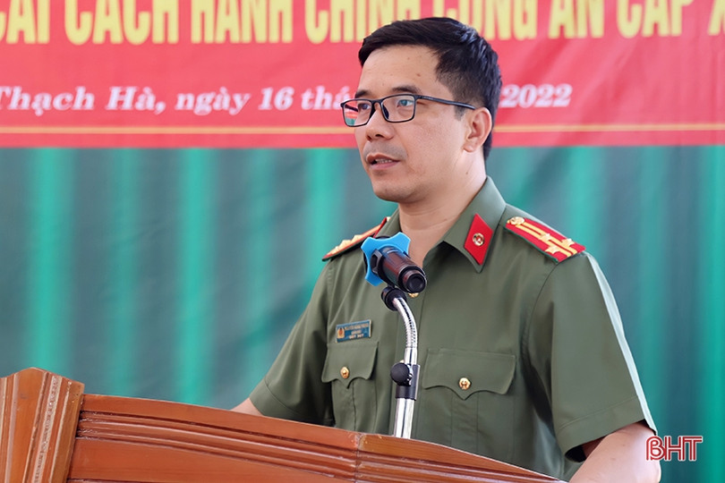 Ra mắt mô hình “Cải cách hành chính công an cấp xã” đầu tiên ở Hà Tĩnh