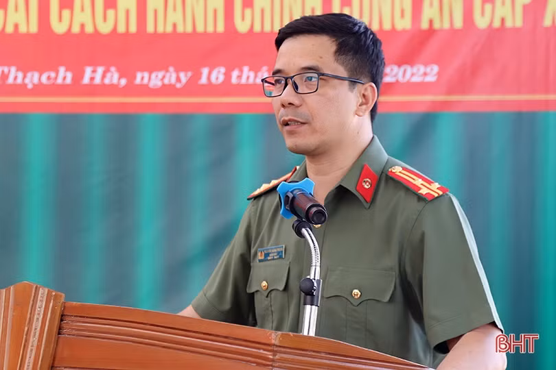 Ra mắt mô hình “Cải cách hành chính công an cấp xã” đầu tiên ở Hà Tĩnh
