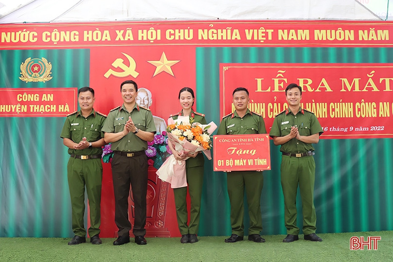 Ra mắt mô hình “Cải cách hành chính công an cấp xã” đầu tiên ở Hà Tĩnh