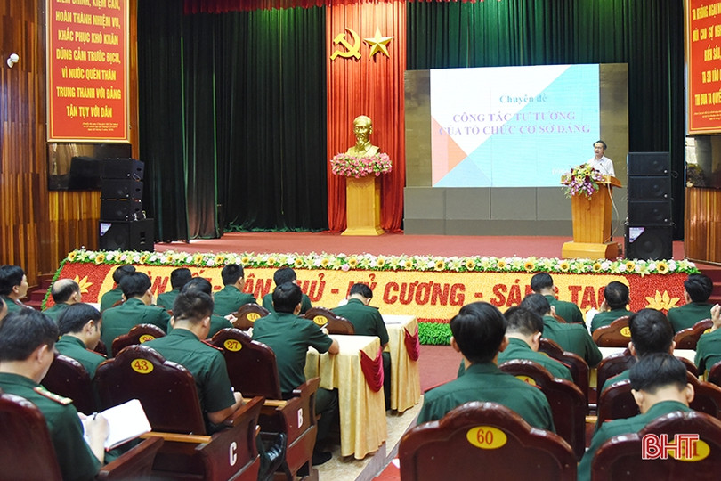 Bồi dưỡng kiến thức cho bí thư chi bộ, cấp ủy viên thuộc Đảng bộ Bộ đội Biên phòng Hà Tĩnh