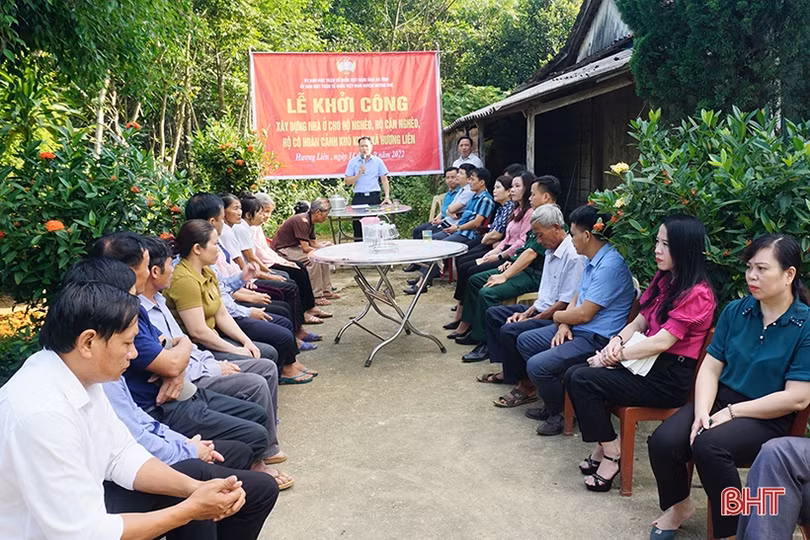 Hỗ trợ xây dựng nhà ở kiên cố cho 21 hộ nghèo ở Hương Khê
