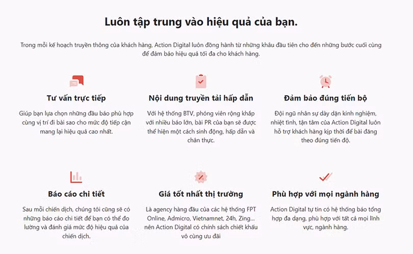 Actiondigital.vn - SEO Agency chuyên cung cấp dịch vụ seo website tổng thể