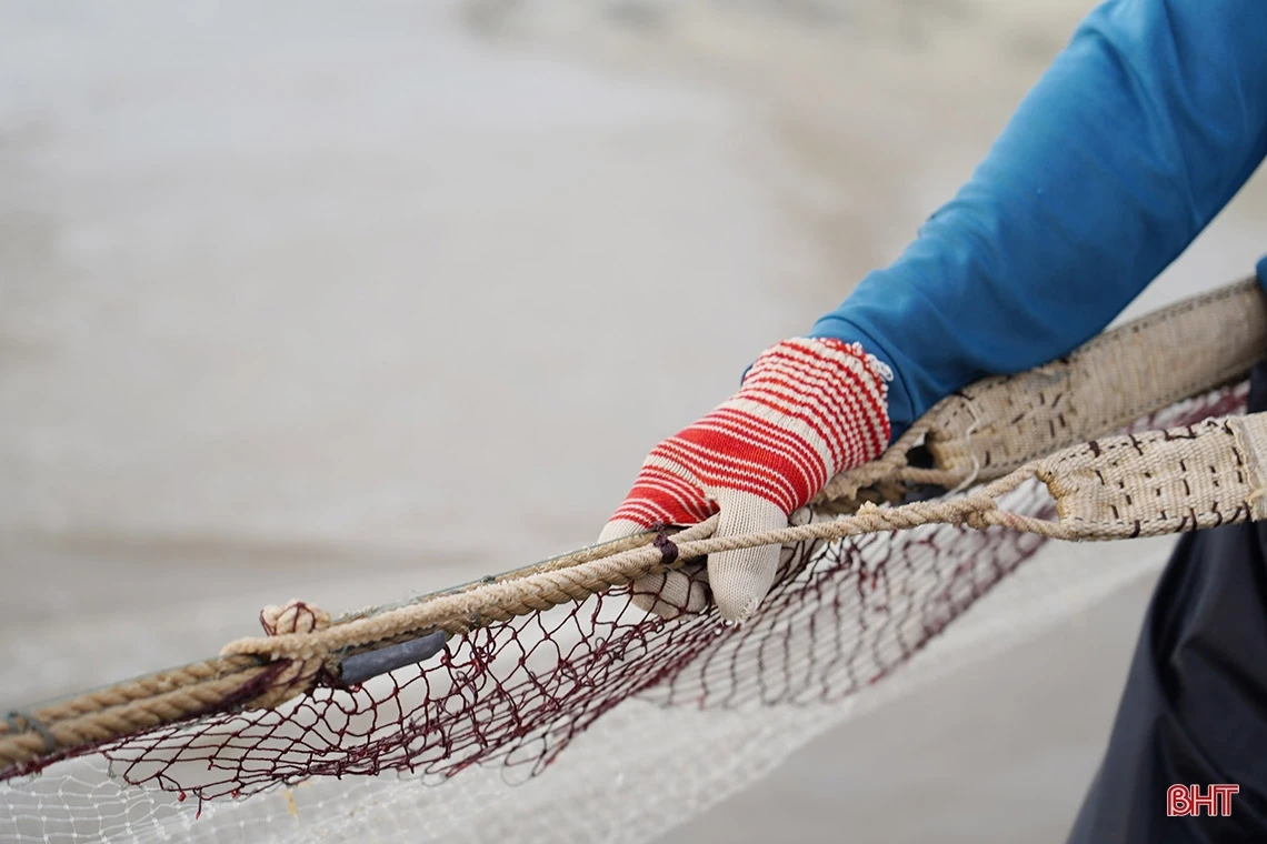 Xem ngư dân Nghi Xuân “đi giật lùi” kéo lưới rùng