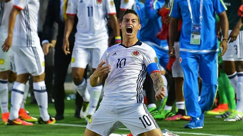 james rodriguez toa sang colombia gianh ve vao tu ket