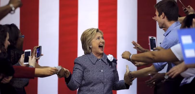 them nhung hinh anh an tuong nhat ve ung vien tong thong hillary clinton