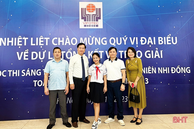 Hà Tĩnh nhận 2 giải thưởng tại Cuộc thi Sáng tạo thanh thiếu niên, nhi đồng toàn quốc 2023