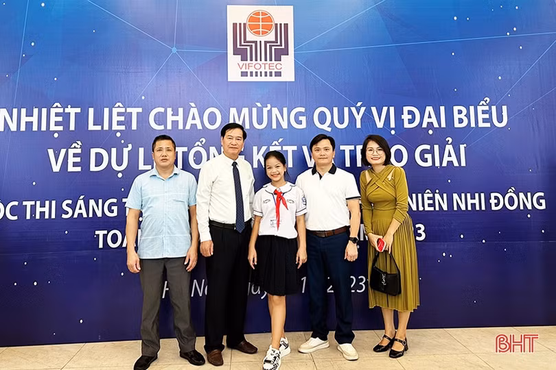 Hà Tĩnh nhận 2 giải thưởng tại Cuộc thi Sáng tạo thanh thiếu niên, nhi đồng toàn quốc 2023