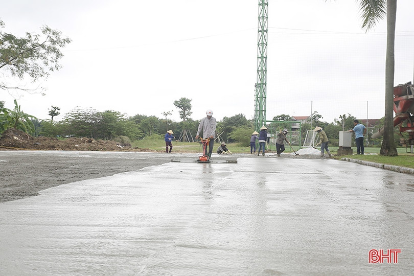 Sân Hà Tĩnh sẵn sàng cho trận derby xứ Nghệ