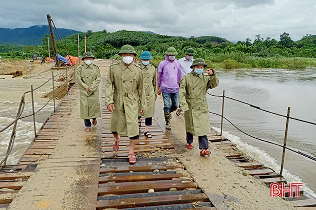 Lên phương án đảm bảo an toàn các công trình đang thi công ở Hương Sơn