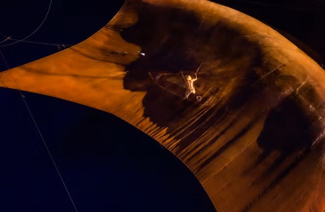 Bức ảnh ghi lại khoảnh khắc trên phá Tam Giang đoạt giải nhất quốc tế