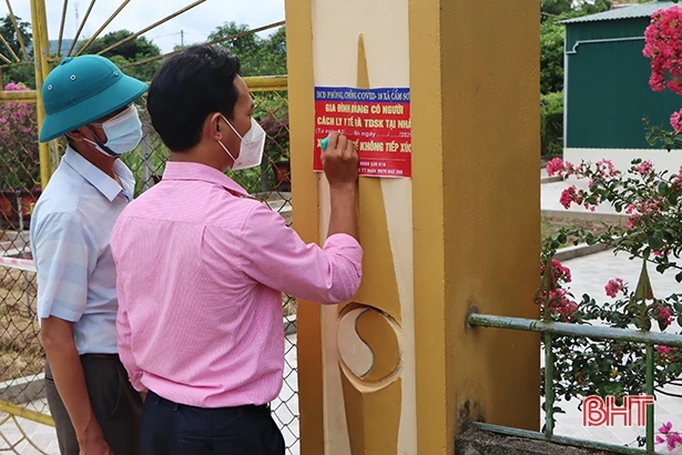 Cẩm Xuyên tăng cường giám sát công dân sau khi hoàn thành cách ly tập trung