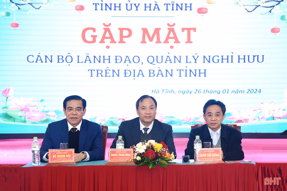 Tỉnh ủy Hà Tĩnh gặp mặt cán bộ lãnh đạo, quản lý đã nghỉ hưu qua các thời kỳ