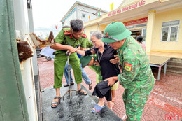 Hà Tĩnh sơ tán gần 13.000 người dân vùng nguy hiểm tới nơi an toàn 
