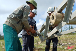 Điện, nước, viễn thông ở Hà Tĩnh cơ bản khôi phục sau bão số 10