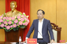 Phối hợp tháo gỡ “điểm nghẽn”, đảm bảo tiến độ các dự án trọng điểm ở Hà Tĩnh