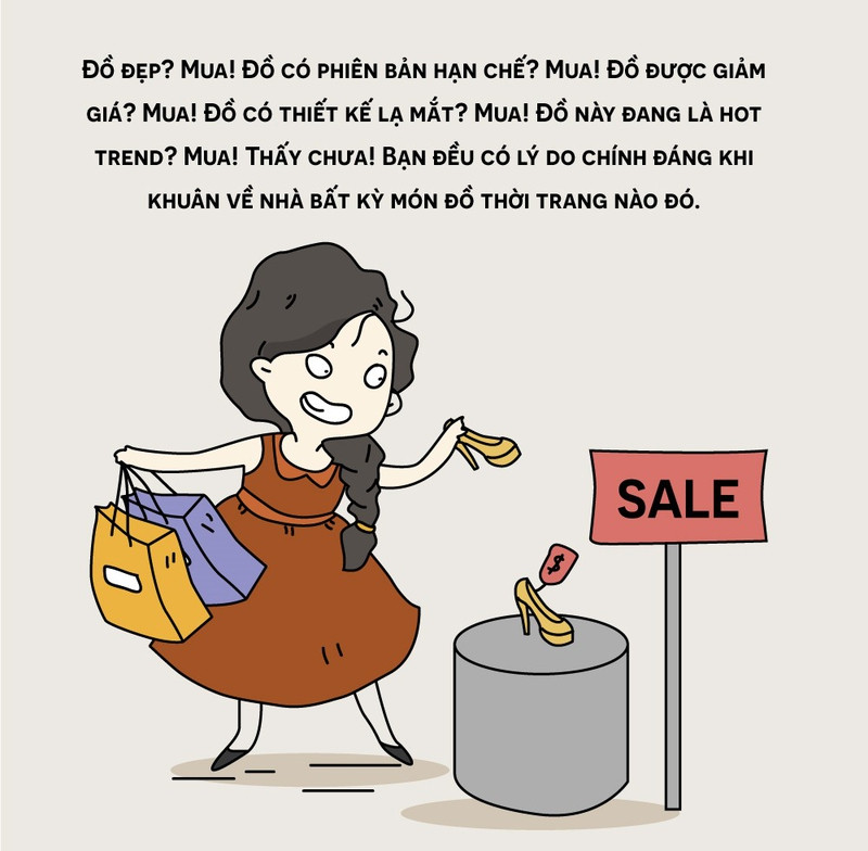 10 dau hieu cho thay ban la con nghien thoi trang