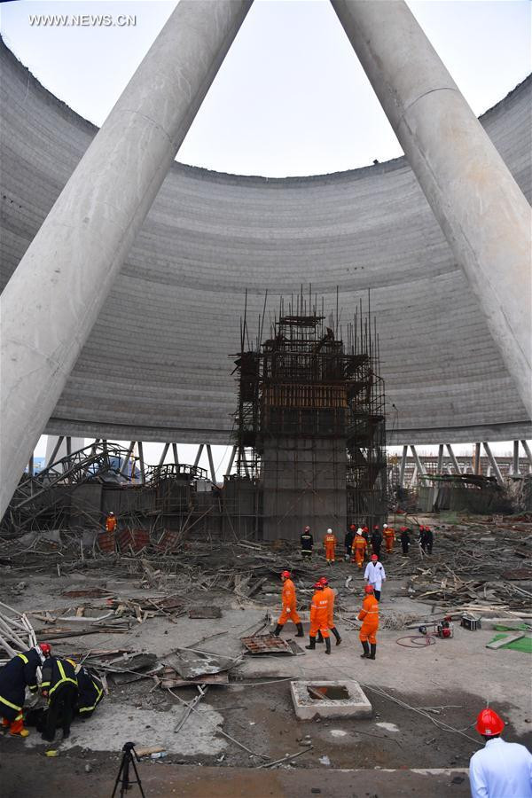 photograph hien truong vu sap gian giao nha may dien trung quoc khien 40 nguoi chet