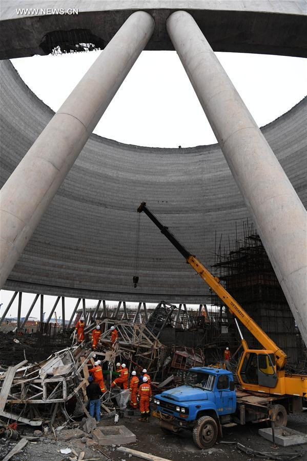 photograph hien truong vu sap gian giao nha may dien trung quoc khien 40 nguoi chet