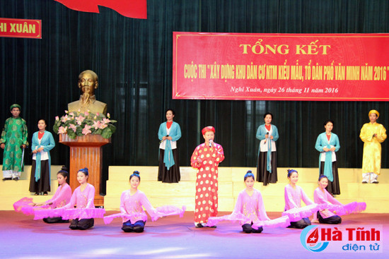 nghi xuan trao giai cuoc thi xay dung khu dan cu kieu mau