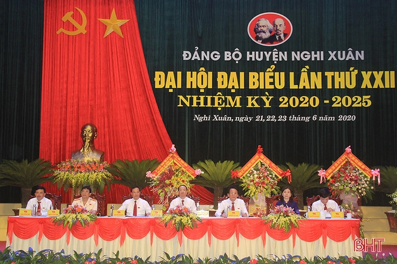 Bầu 36 Ủy viên Ban chấp hành Đảng bộ huyện Nghi Xuân nhiệm kỳ 2020 - 2025