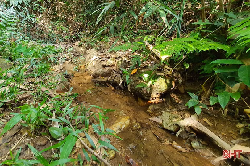 Suối cạn, chiến sỹ Đồn Biên phòng Phú Gia chật vật tìm nguồn nước sinh hoạt