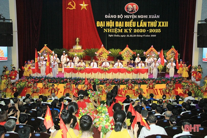 Bầu 36 Ủy viên Ban chấp hành Đảng bộ huyện Nghi Xuân nhiệm kỳ 2020 - 2025