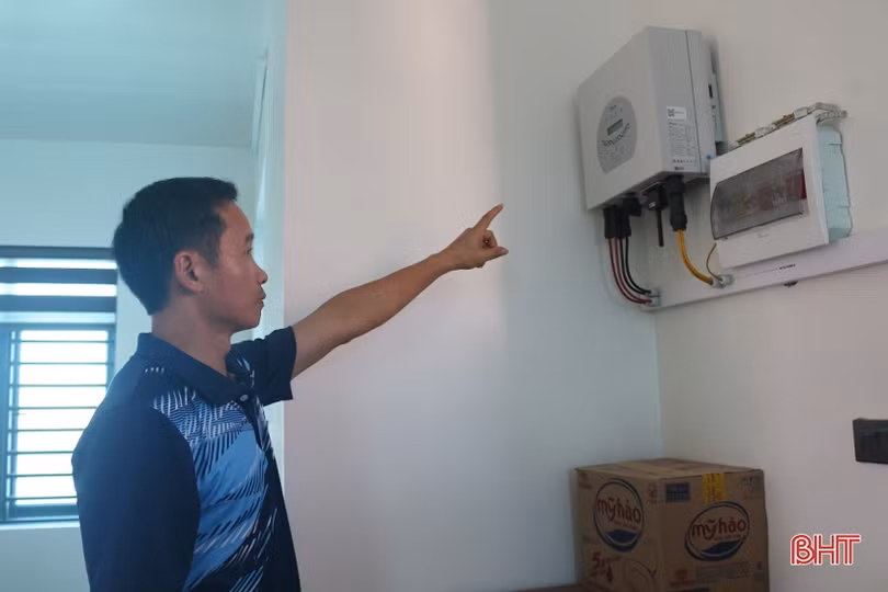 Nhiều người dân Hà Tĩnh đầu tư điện mặt trời mái nhà