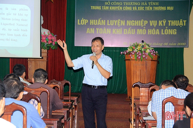 Huấn luyện kỹ thuật an toàn khí dầu mỏ hóa lỏng cho 150 doanh nghiệp Hà Tĩnh