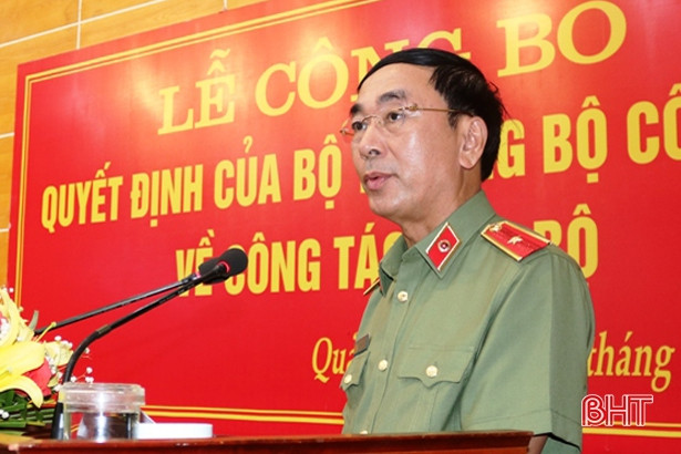 Phó Giám đốc Công an Hà Tĩnh được điều động giữ chức Giám đốc Công an tỉnh Quảng Bình