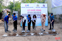 Khởi công nhà nhân ái cho đoàn viên khó khăn ở Nghi Xuân