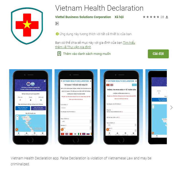 Bắt đầu khai báo y tế toàn dân